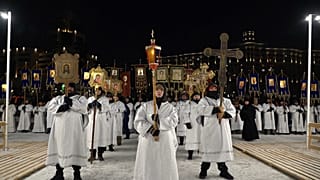 Orthodox Epiphany celebrations in Astana, Kazakhstan