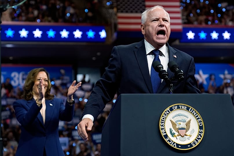 Harris és Walz a 2024-es kampányban