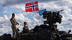 Norwegische Soldaten nehmen an der Militärübung "Iron Wolf 2025-I" auf dem Truppenübungsplatz Gaiziunai bei Vilnius teil, 16. Mai 2025