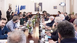 Συνάντηση του πρωθυπουργού Κυριάκου Μητσοτάκη με αντιπροσωπεία των αγροτών