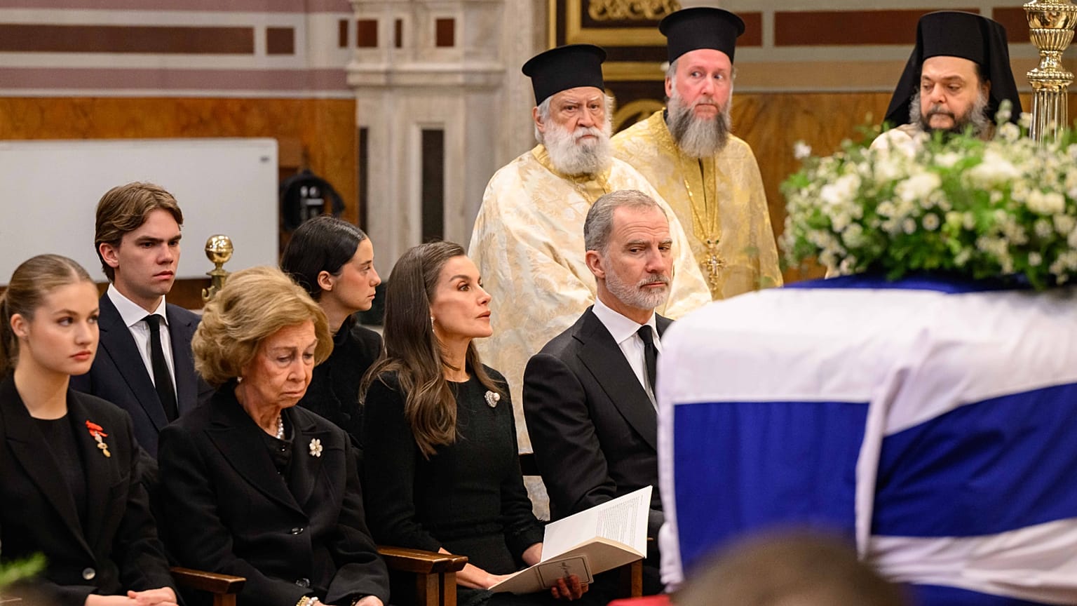 Στιγμιότυπο από την κηδεία της Ειρήνης