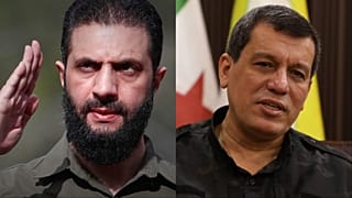 الرئيس السوري الانتقالي أحمد الشرع، قائد قوات سوريا الديمقراطية مظلوم عبدي