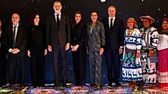 Felipe VI i Letizia odwiedzają stoisko Meksyku 22 stycznia 2026 r. na targach FITUR.