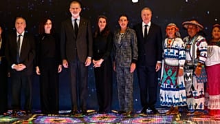 Felipe VI y Letizia visitan el stand de México el 22 de enero de 2026 en FITUR.