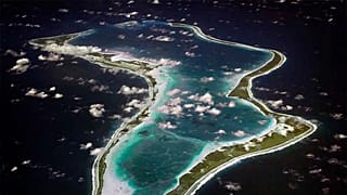 FILE - This image realeased by the U.S. Navy shows an aerial view of Diego Garcia