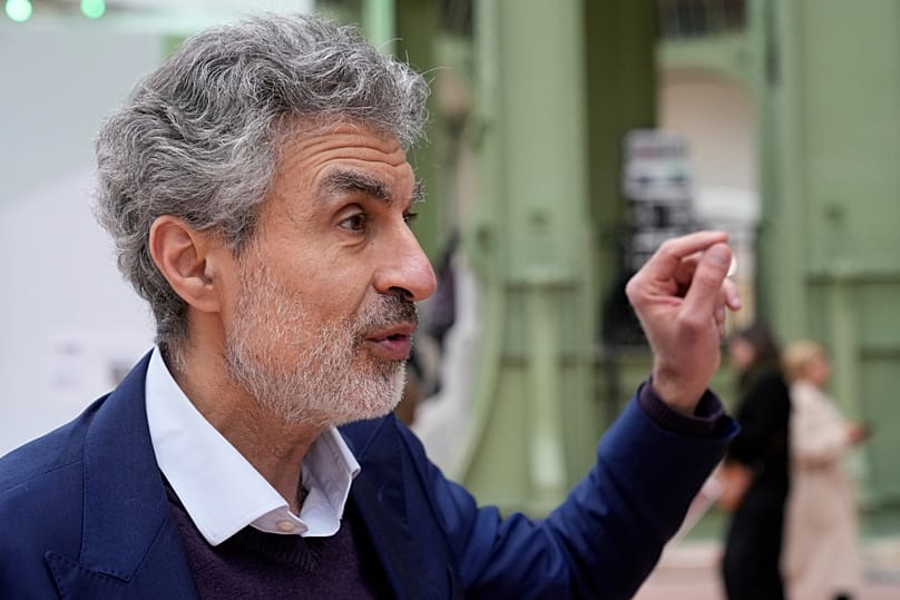 Professor at the University of Montreal Yoshua Bengio speaks in the main atrium at an Artificial Intelligence Action Summit at the Grand Palais in Paris, Monday, Feb. 10, 2025