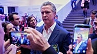 California Governor Gavin Newsom is seen during the Annual Meeting of the World Economic Forum in Davos, 20 January, 2026