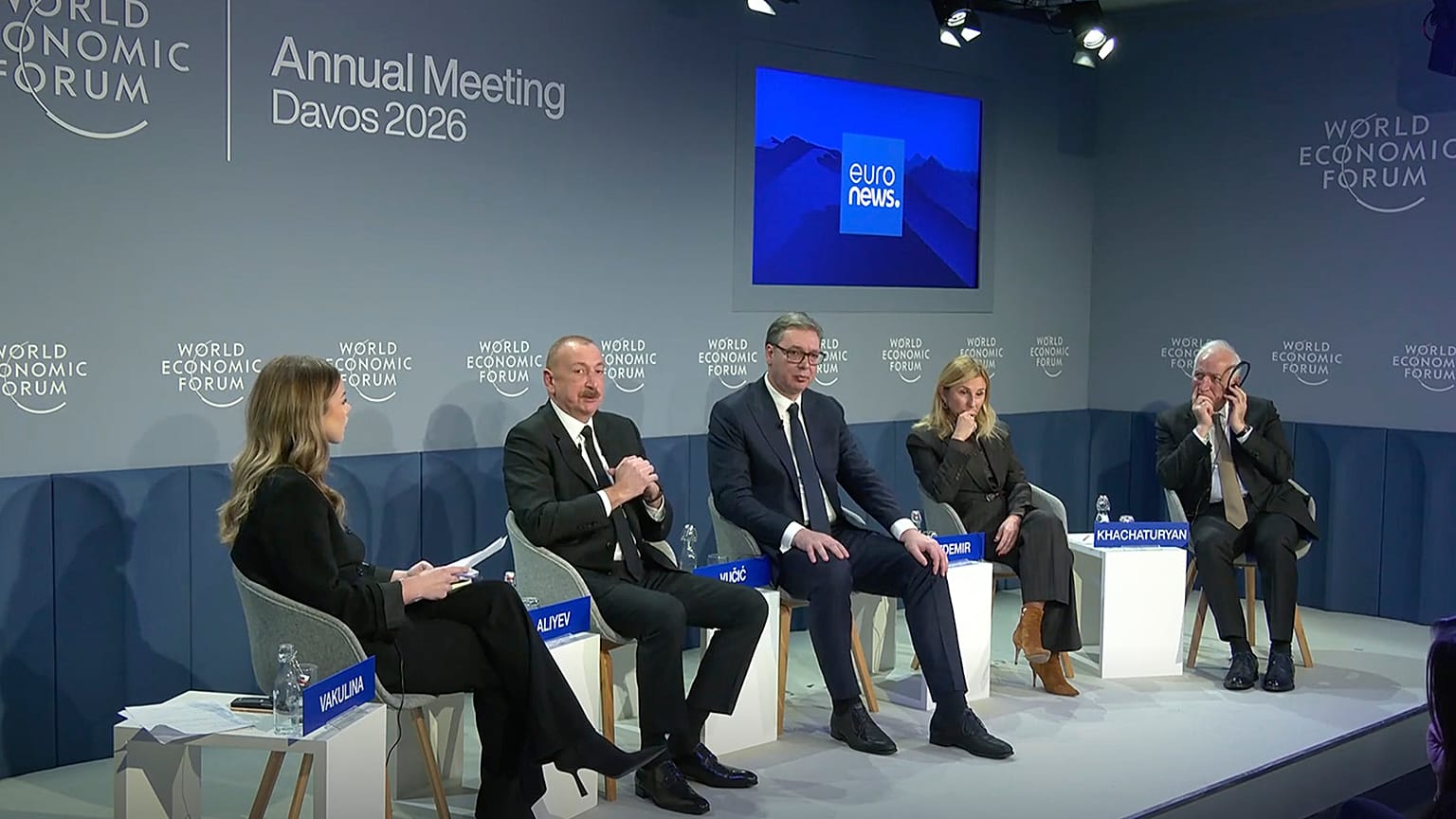 Euronews panel at the World Economic Forum in Davos, 20 January 2026
