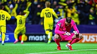 Manchester City'nin file bekçisi Gianluigi Donnarumma'nın Bodo/Glimt'in attığı gol sonrası reaksiyonu, 20 Ocak 2026