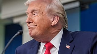 Trump, durante una rueda de prensa.