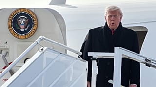 President Donald Trump arrives in Zurich, Switzerland on 21 January 2026, before speaking at the World Economic Forum in Davos.