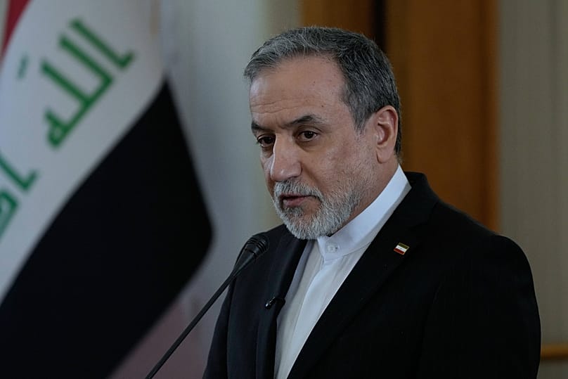 Iranian Foreign Minister Abbas Araghchi speaks in a press briefing in Tehran, 18 January, 2026
