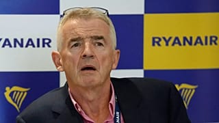 FILE - Ryanair CEO Michael O'Leary speaks during a media conference in Brussels, Wednesday, Sept. 7, 2022. (AP Photo/Virginia Mayo)