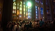 Worshippers attend a Mass