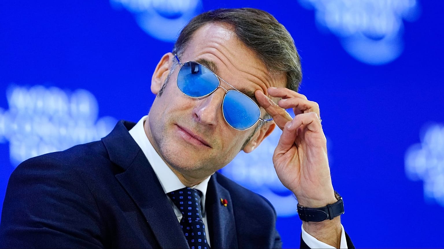 Emmanuel Macron w Davos, 20.01.2026
