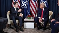 Il presidente degli Stati Uniti Donald Trump incontra il segretario generale della NATO Mark Rutte durante un incontro al World Economic Forum di Davos, 21 gennaio 2026
