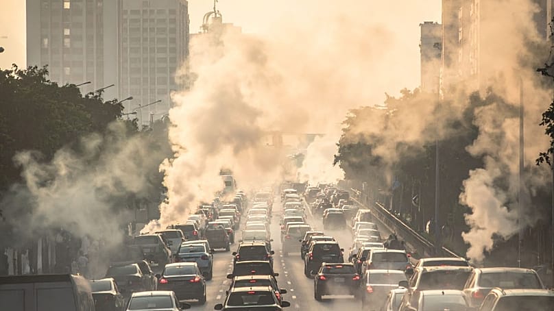 هواء إحدى المدن مثقل بالملوّثات