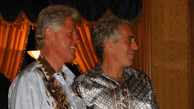 Clinton és Epstein, nem meghatározható időpontban