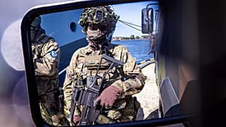 Soldiers of the German forces as part of the 'Quadriga 2025' military drills in Rostock, 4 September, 2025