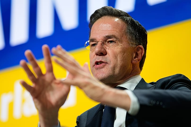 NATO Secretary General Mark Rutte speaks during an Ukrainian Breakfast in Davos, 22 January, 2026