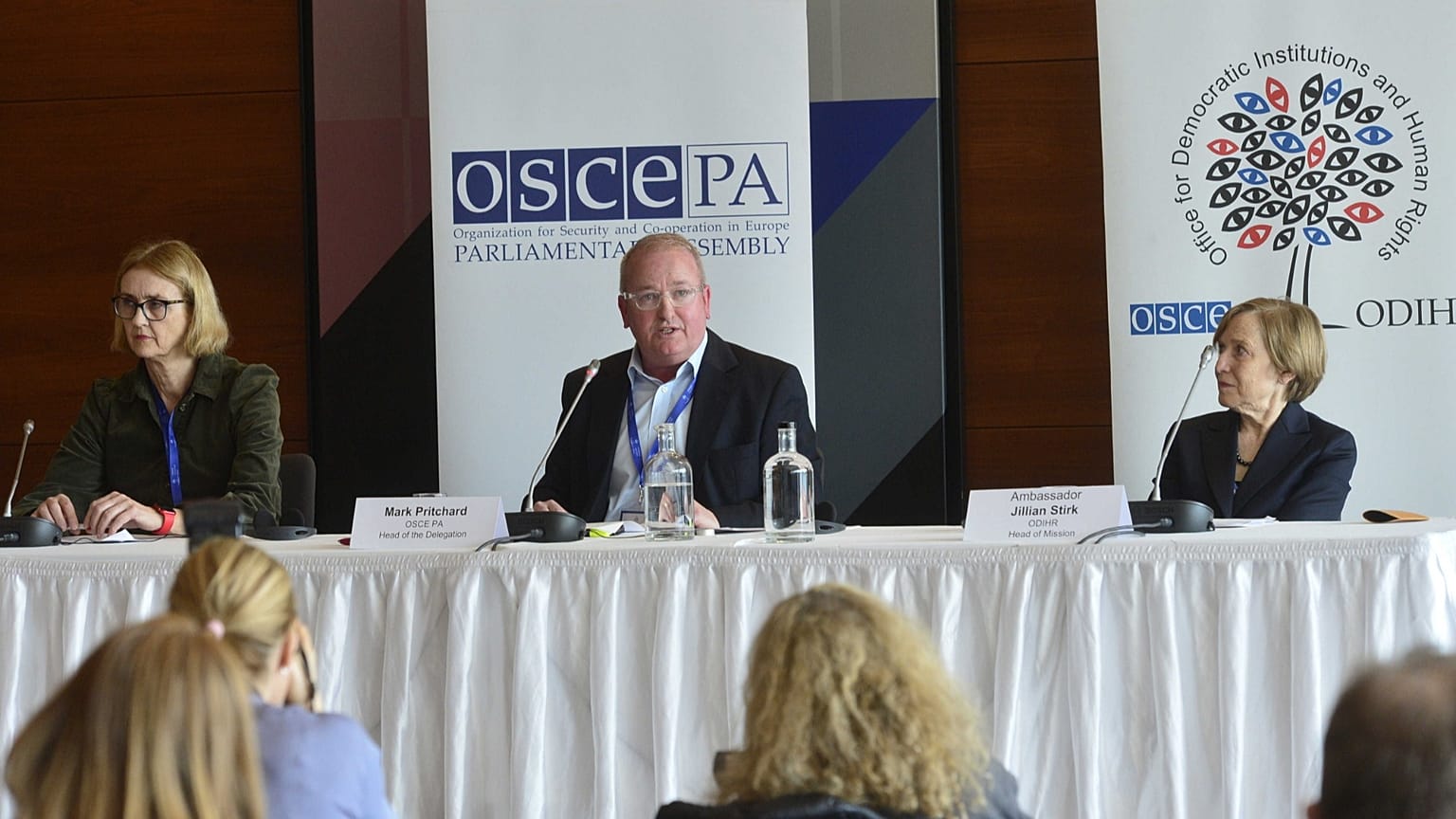 Az EBESZ megfigyelőinek sajtótájékoztatója a 2022-es parlamenti választás után Budapesten