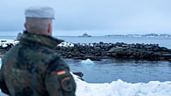Ein Bundeswehr-Soldat während der Erkundungsmission in der Arktis im Januar 2026