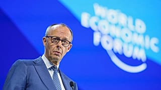 German Chancellor Friedrich Merz speaks during the Annual Meeting of the World Economic Forum in Davos, 22 January, 2026