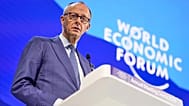 Almanya Başbakanı Friedrich Merz, 22 Ocak 2026 Perşembe günü İsviçre'nin Davos kentinde düzenlenen Dünya Ekonomik Forumu Yıllık Toplantısı'nda konuşma yapıyor.