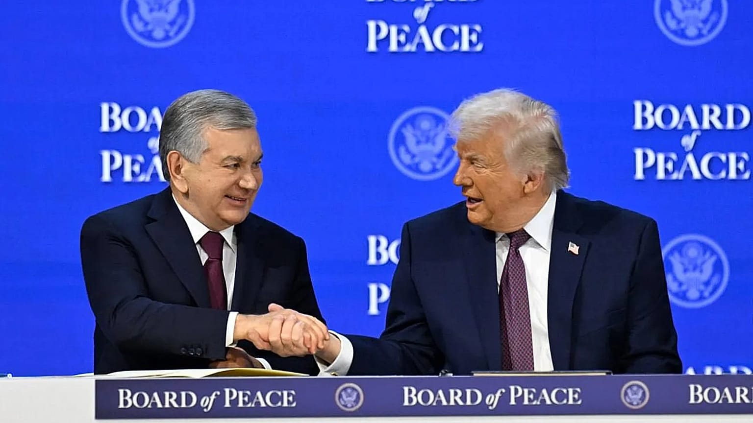 President of Uzbekistan Shavkat Mirziyoyev and US President, Donald Trump