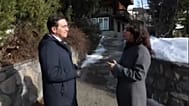 Spaniens Außenminister José Manuel Albares im Interview mit Maria Tadeo in Davos