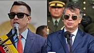 El presidente de Ecuador, Daniel Noboa, y el presidente de Colombia, Gustavo Petro. 