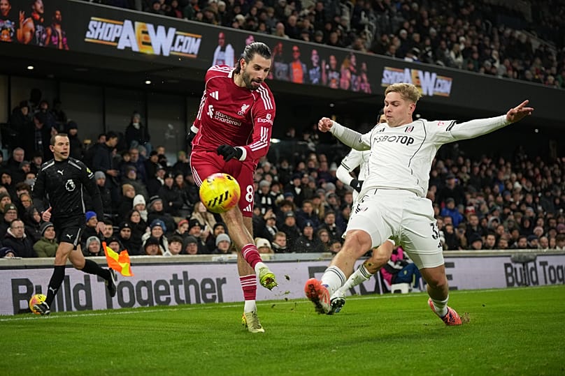 Szoboszlai Dominik (FC Liverpool) a Fulham elleni mérkőzésen