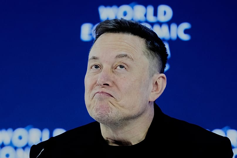 Elon Musk attends the Annual Meeting of the World Economic Forum in Davos, 22 January, 2026