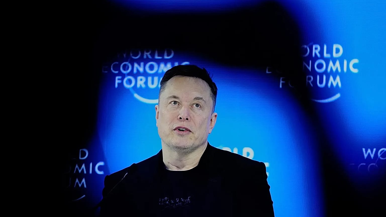 Elon Musk attends the Annual Meeting of the World Economic Forum in Davos, 22 January, 2026