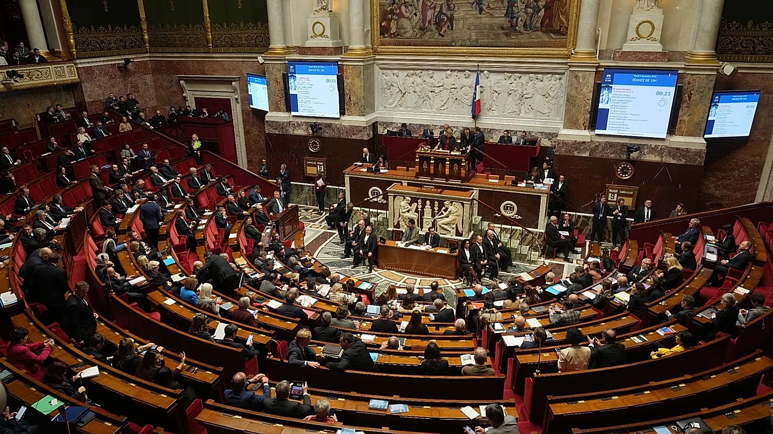The French National Assembly. Palais Bourbon. 