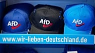 Merchandise der AfD auf dem Gründungskongress der neuen Jugendorganisation "Generation Deutschland"
