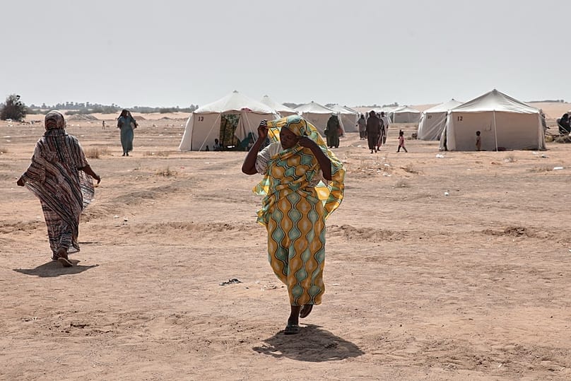 نساء سودانيات نازحات من الفاشر