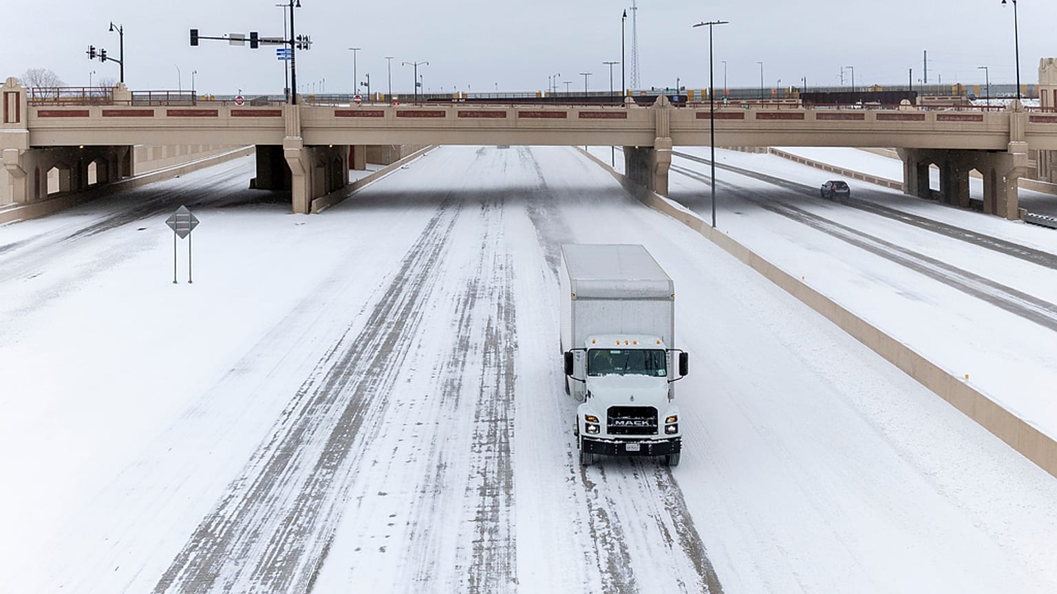 Nevões atingem também os EUA, como aqui em Oklahoma City