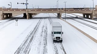Nevões atingem também os EUA, como aqui em Oklahoma City