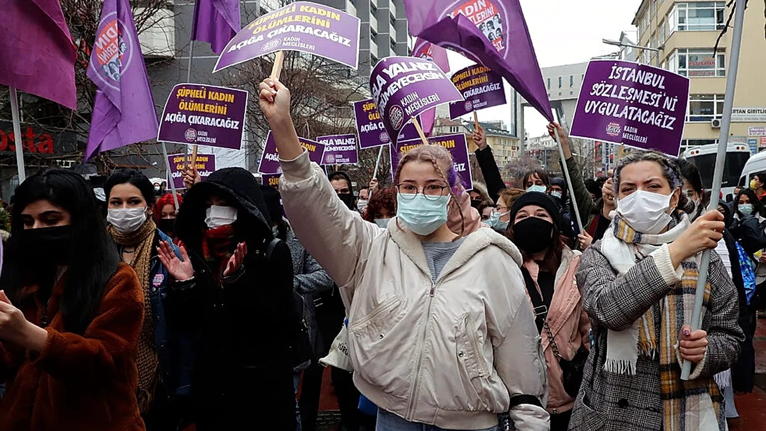 İstanbul'da bir kadın yürüyüşü / Arşiv