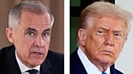 Mark Carney kanadai komrányfő és Donald Trump amerikai elnök