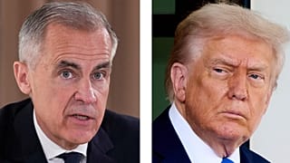 Mark Carney kanadai komrányfő és Donald Trump amerikai elnök