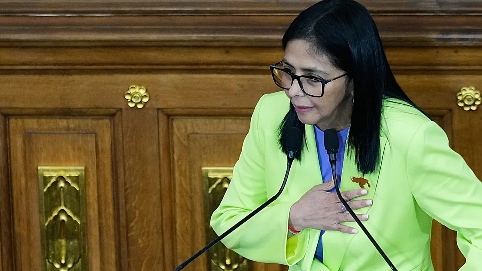 Delcy Rodríguez (Imagen de archivo 15 de enero de 2026)