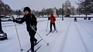 Σκι με φόντο το Καπιτώλιο στην Ουάσιγκτον, Κυριακή 25 Ιανουαρίου