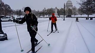 Σκι με φόντο το Καπιτώλιο στην Ουάσιγκτον, Κυριακή 25 Ιανουαρίου