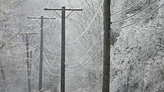 Лед на проводах в Теннеси