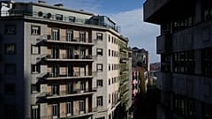 Edificios del centro de una gran capital europea, jueves 26 de enero de 2023