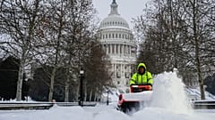 In Washington, D.C., ist Schnee gefallen.