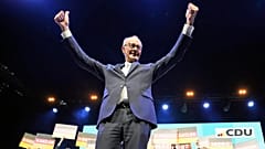 Bundeskanzler Friedrich Merz (CDU) bei Wahlkampfveranstlatung, 21. Februar 2025