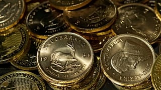 عملات ذهبية بميونيخ، ألمانيا، في 25 نيسان/أبريل 2025.